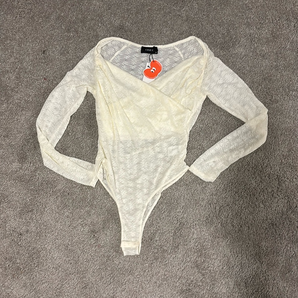NWT Wrap-style bodysuit from Cider